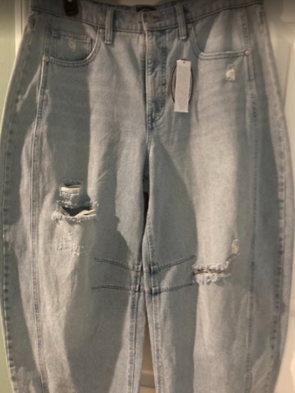Scoop Barrel Seamed Distressed Jeans Size 16 - Picture 4 of 15